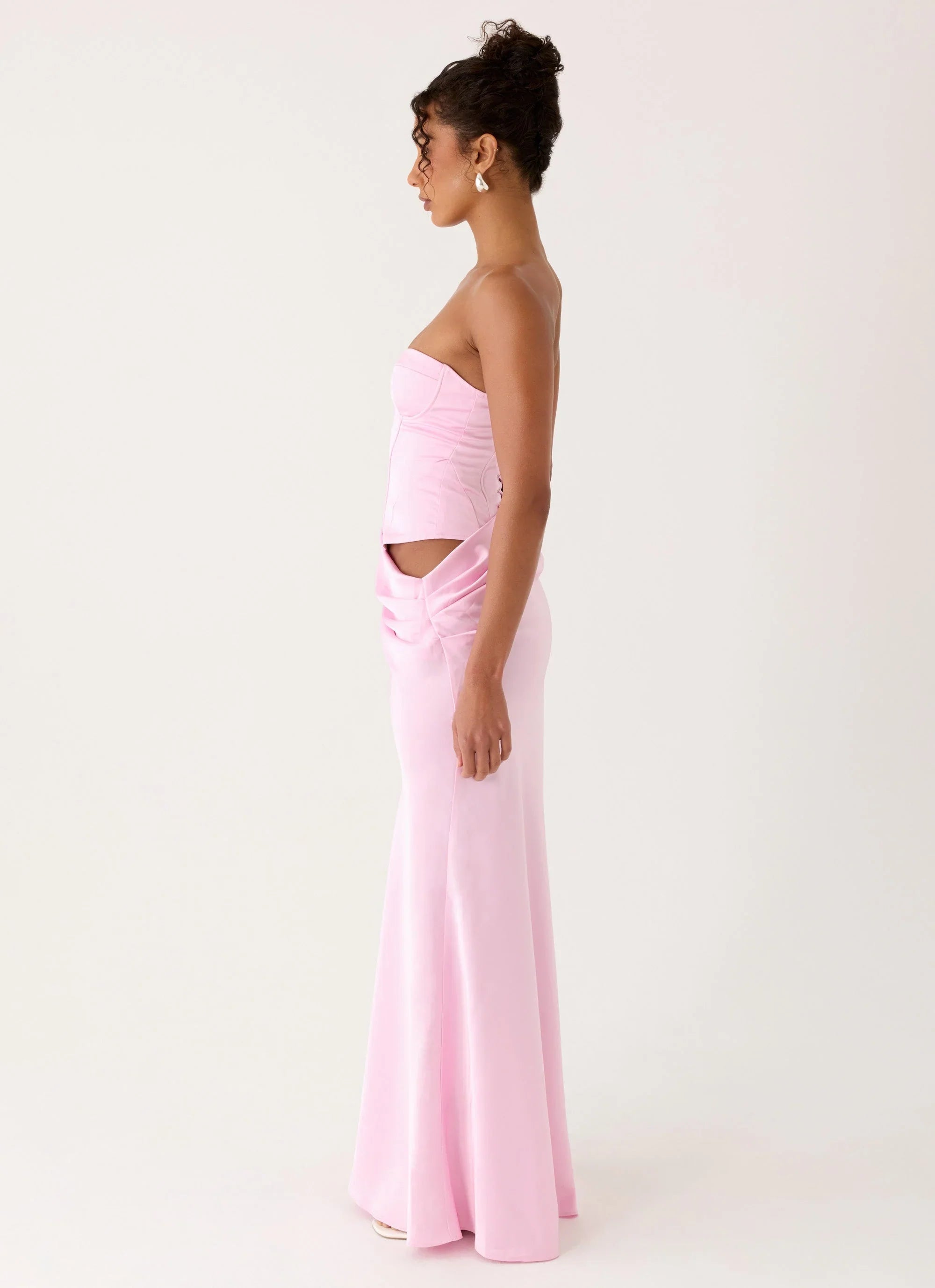 Emory Corset Maxi Dress - Pink