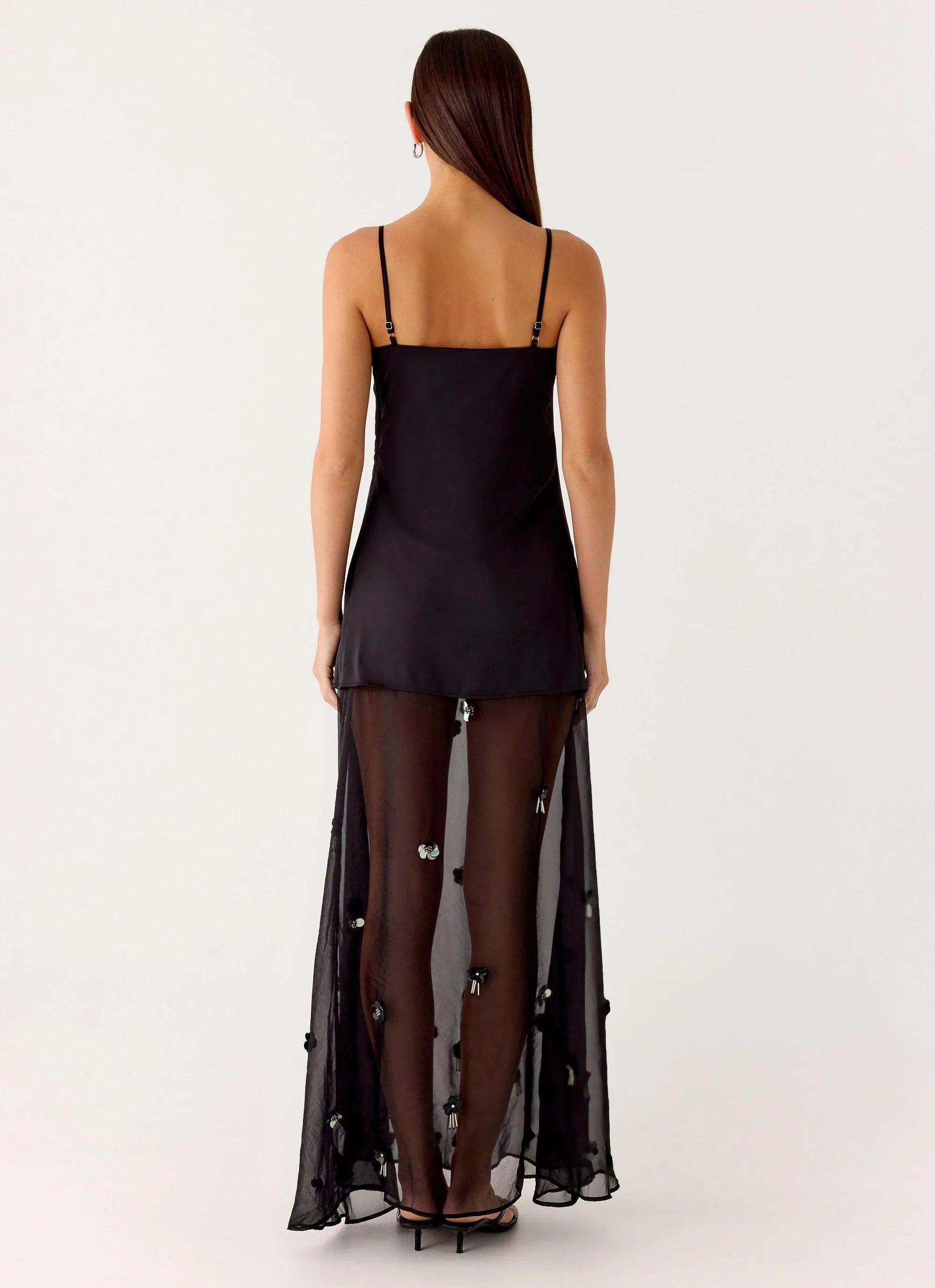 Jesiah Embellished Maxi Dress - Black